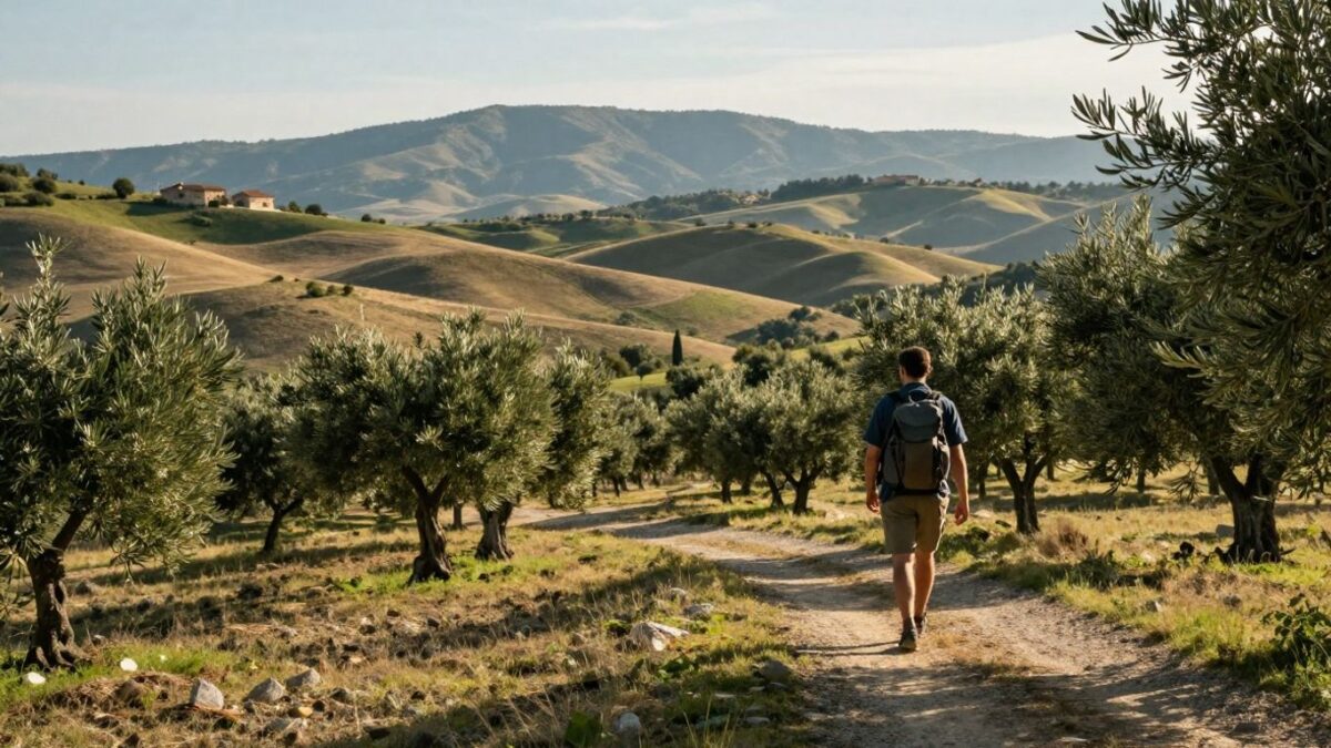 Pilger auf dem Franziskusweg