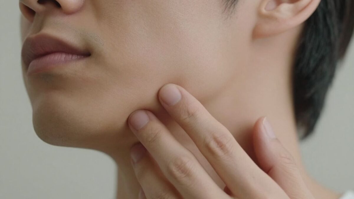 Entspannter Kiefer durch sanfte Massage