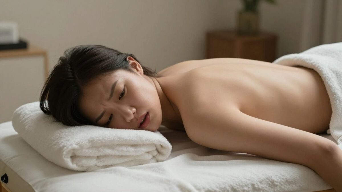 Person nach Osteopathie mit ungewöhnlicher Reaktion