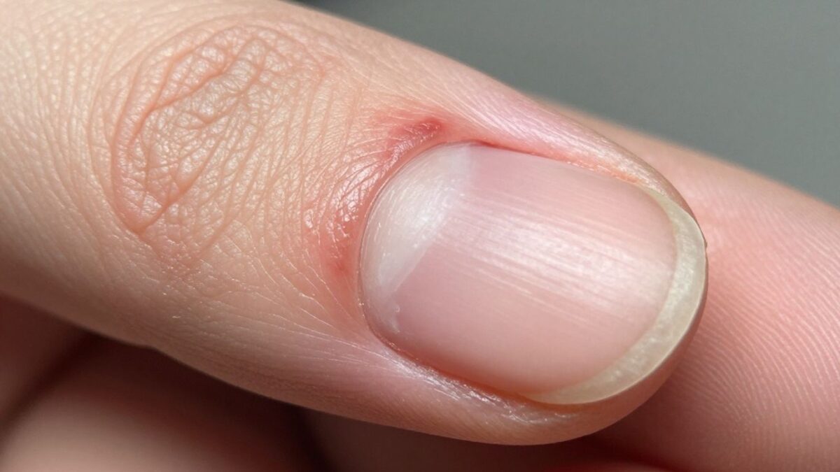 Verletzter Nagel löst sich vom Nagelbett