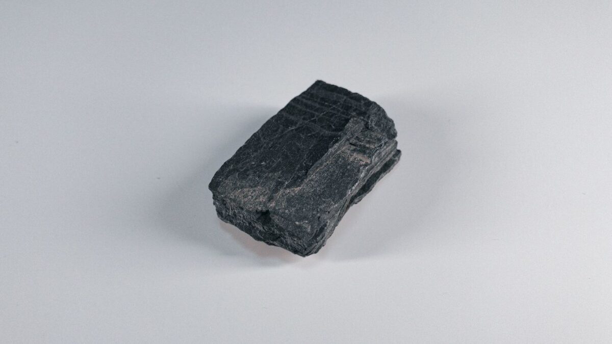 black stone on white surface