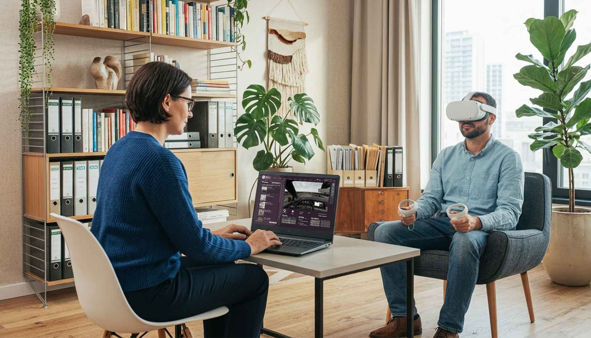 VR Coach VR-Therapie Flugangst behandeln
